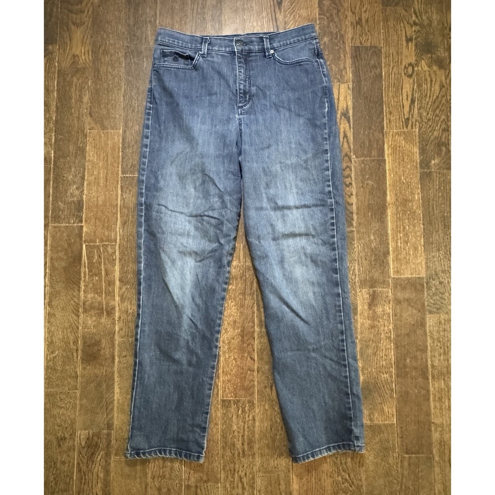 Gloria Vanderbilt Amanda Jeans Womens 12 Blue Excellent Straight High Rise